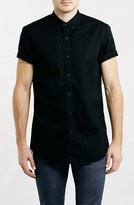 Thumbnail for your product : Topman Short Sleeve Twill Shirt