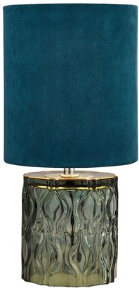 Textured Glass Base Table Lamp