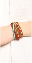 Thumbnail for your product : Chan Luu Multicolor Beaded Wrap Bracelet