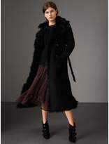 Burberry Shearling Extra-long Trench  
