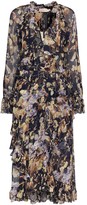Thumbnail for your product : Zimmermann Midnight Wisteria floral print midi dress