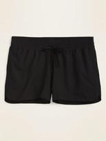 womens plus size long swim shorts