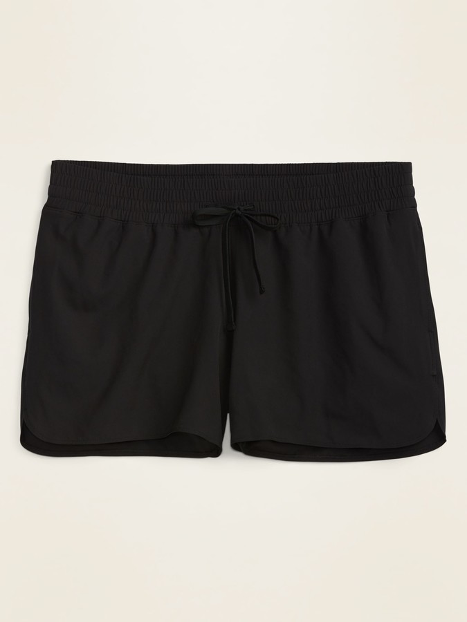 black swim shorts ladies plus size