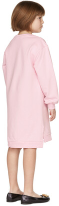Versace Kids Pink Logo Sweatshirt Dress