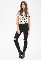 Thumbnail for your product : Forever 21 FOREVER 21+ Abstract Printed Boxy Top