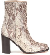 Thumbnail for your product : Maryam Nassir Zadeh Mars snake-effect leather ankle boots