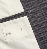 Thumbnail for your product : Folk Grey SLim-Fit Woven-Cotton Suit Jacket
