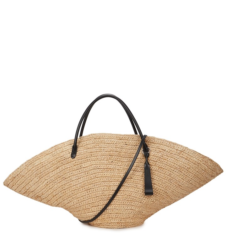 large raffia tote