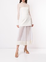 Thumbnail for your product : Dion Lee Net-Pleat Strapless Dress