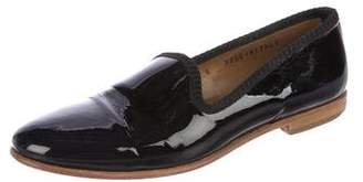 Del Toro Patent Leather Round-Toe Loafers