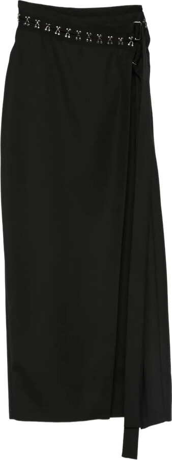 Atmos Here Women's Green Midi Skirts Rosie Midi Skirt ShopStyle