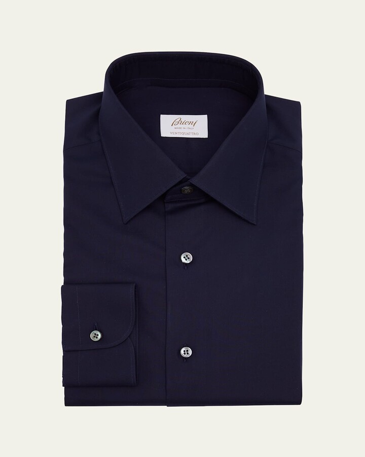 Men's Ventiquattro Cotton Twill Dress Shirt