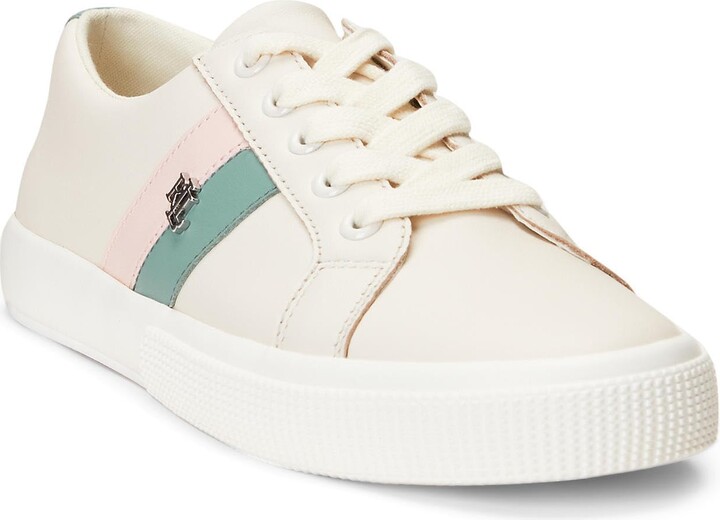 Ralph Lauren Women's White Sneakers Athletic Shoes ShopStyle