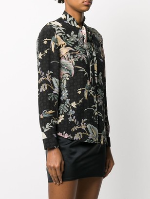 RED Valentino Floral Bird Print Top