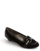 Thumbnail for your product : Circa Joan & David Berna Suede & Snake Embossed Leather Loafers