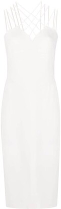 Alberta Ferretti Strap-Detail Mid-Length Dress