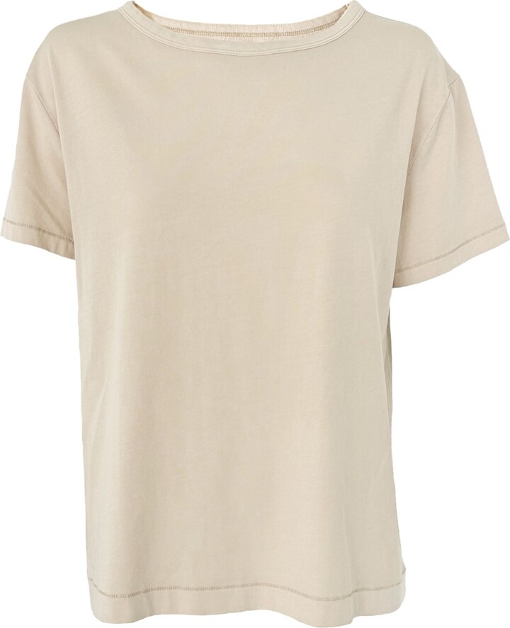 Vænn Neutrals S/S Boyfriend Crew Tee Alabaster