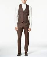 Thumbnail for your product : Perry Ellis Men's Slim-Fit Brown Birdseye Vested Suit