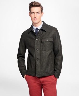 Brooks Brothers Fleece-Lined Wool Jacket