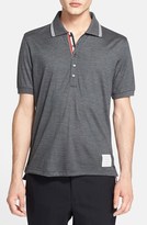 Thumbnail for your product : Thom Browne Tipped Wool Polo