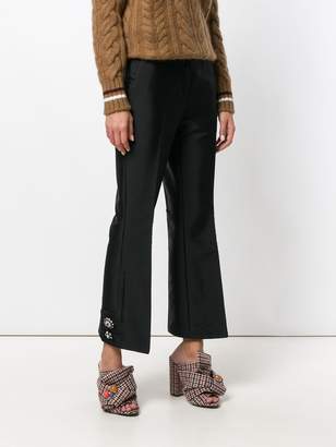 No.21 embellished flared trousers
