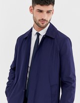 Thumbnail for your product : ASOS DESIGN shower resistant trench coat in navy