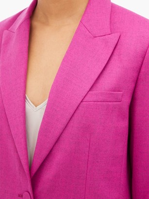 Roksanda Antalya Single-breasted Wool-blend Blazer - Dark Pink