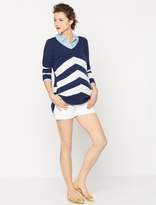 Thumbnail for your product : A Pea in the Pod Chevron Stripe Maternity Sweater