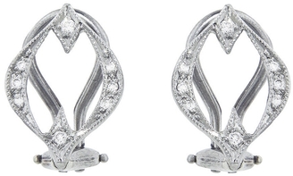 Cathy Waterman Open Marquise Diamond Earrings