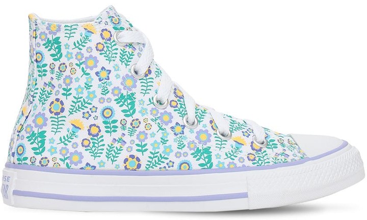 flower print converse