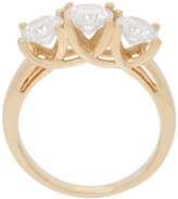 Thumbnail for your product : Moissanite 2.00cttw Three Stone Ring, 14K Gold