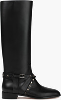 Thumbnail for your product : Valentino Garavani Rockstud Buckled Leather Knee Boots