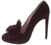 Thumbnail for your product : Miu Miu Bow-Accented Loafer Pumps