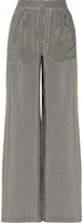 Thumbnail for your product : Oscar de la Renta for THE OUTNET Striped silk crepe de chine pants