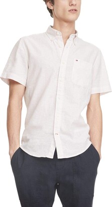 Tommy Hilfiger Pink Men's Short Sleeve Shirts | Shop the world's largest  collection of fashion | ShopStyle