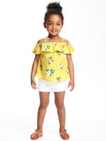 Thumbnail for your product : Old Navy Floral Off-the-Shoulder Top for Toddler