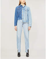 Thumbnail for your product : E.L.V. DENIM The Twin Crop denim jacket