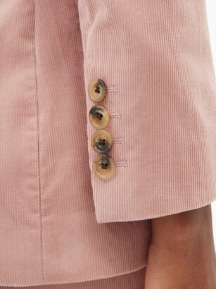 Bella Freud Bianca Cotton-corduroy Suit Jacket - Light Pink