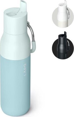 miqpower LARQ Bottle Flip Top 17 oz - Insulated Stainless Steel Water Bottle With Straw Thermos, BPA Free Reusable Water Bottle for Sports, Gym, and...