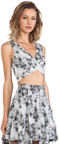 Thumbnail for your product : Robert Rodriguez Floral Crop Top