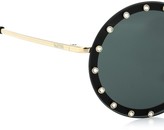 Thumbnail for your product : Valentino Embellished round sunglasses