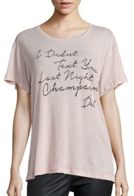 Wildfox Couture Drunk Text T-Shirt