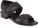 Thumbnail for your product : Sesto Meucci Gryta Woven Leather Flat Sandal, Black