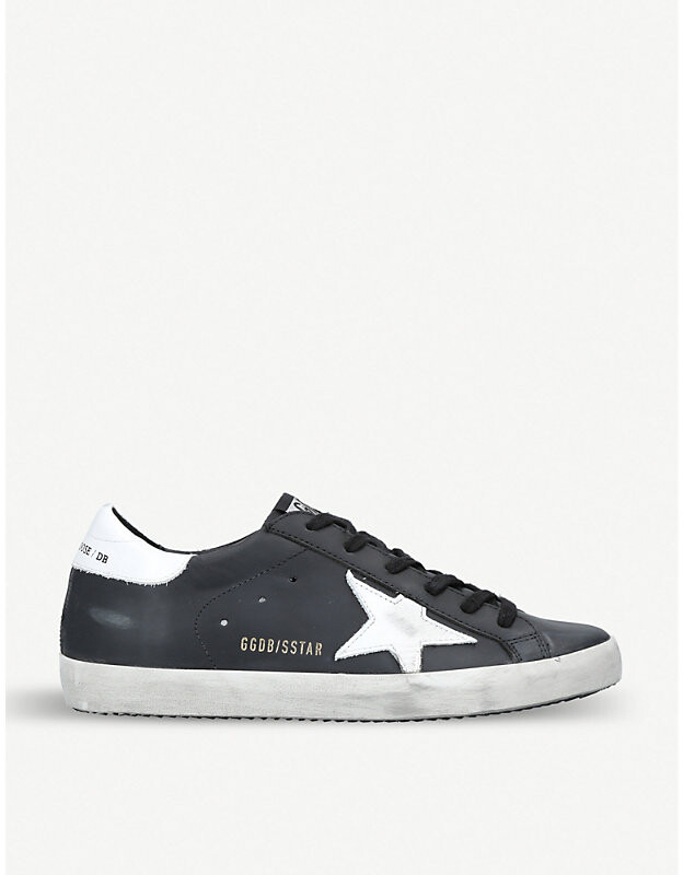 golden goose superstar w5 leather trainers