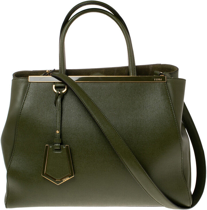 Fendi Green Leather Handbags | Shop the world's largest collection 