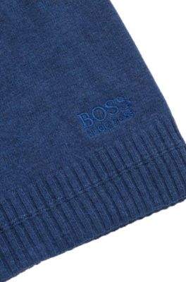 BOSS Beanie hat with tonal embroidered logo
