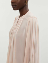 Thumbnail for your product : Reiss Handen puffed-sleeve chiffon blouse