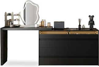 Makeup Vanity with Light mirror,8 drawers