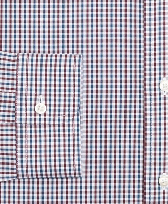 Brooks Brothers Milano Slim-Fit Dress Shirt, Non-Iron Two-Color Gingham