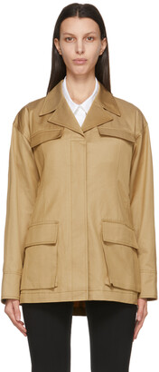 jacket with yellow strap